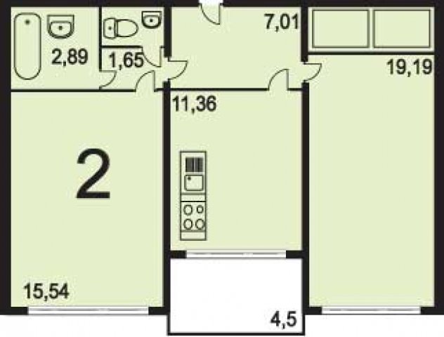 Планировка квартир в домах серии 121М