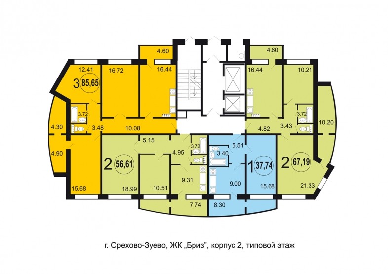 ЖК Бриз. Московская обл., Орехово-Зуево, Центральный бул., 7-10
